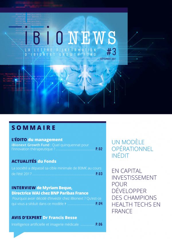 Ibionews – Conception de la newsletter bimestriel de Ibionext