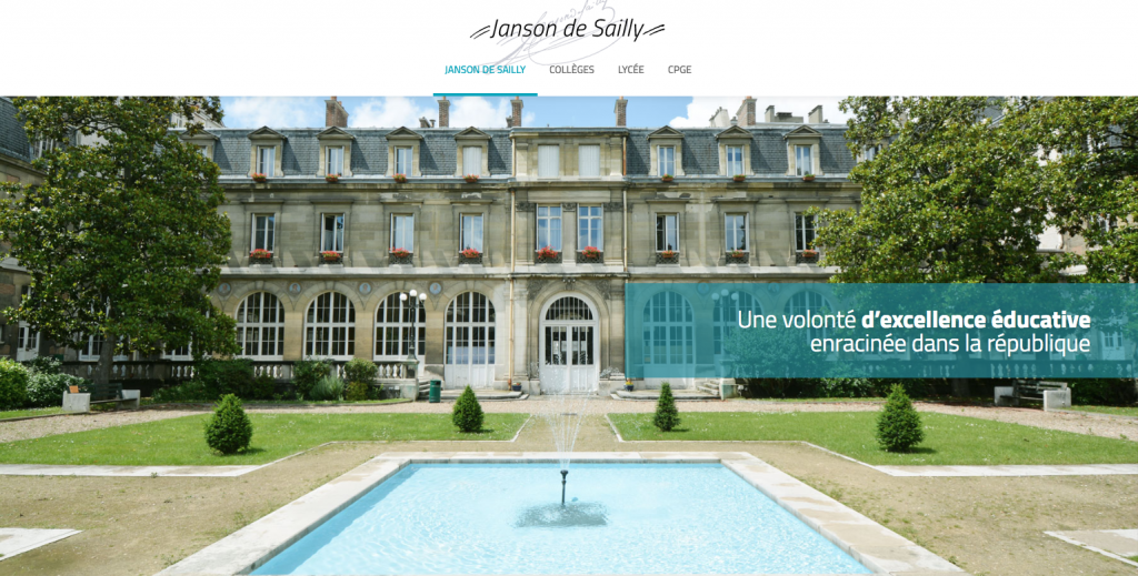 Lycée Janson de Sailly – Site internet