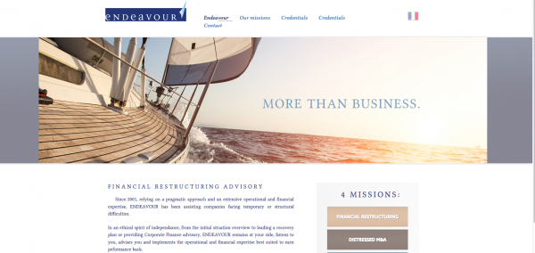 Endeavour – Restructuring Financier Operationnel web site